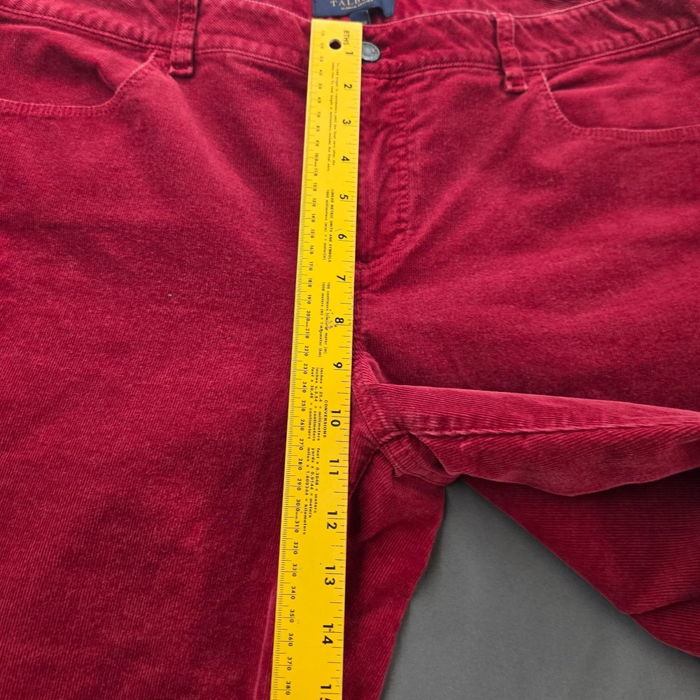 Talbots Women's 18WP Petite Heritage Corduroy Pants Blue Red 2 Pant Lot - Picture 9 of 16